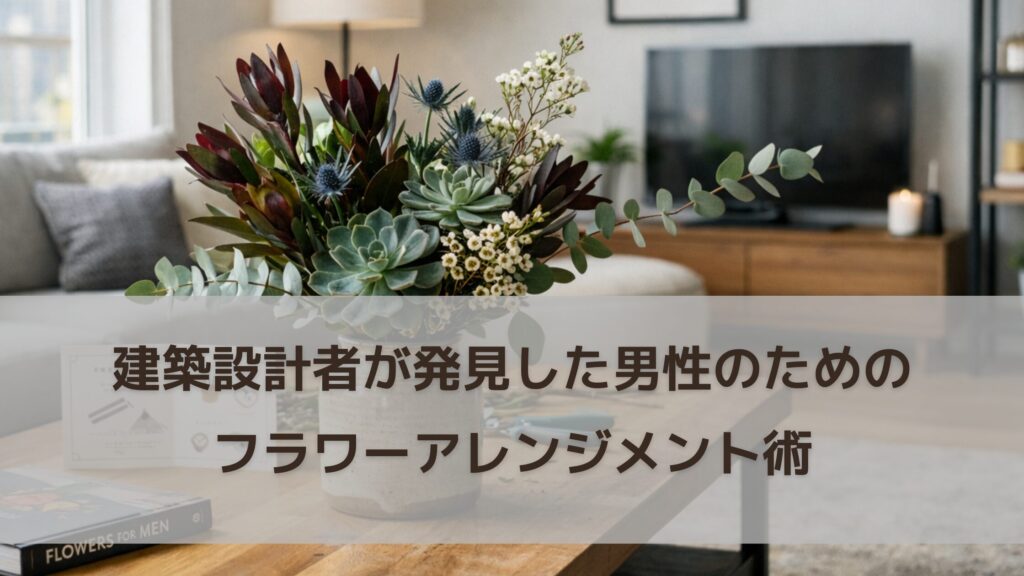 建築設計者が発見した男性のためのフラワーアレンジメント術