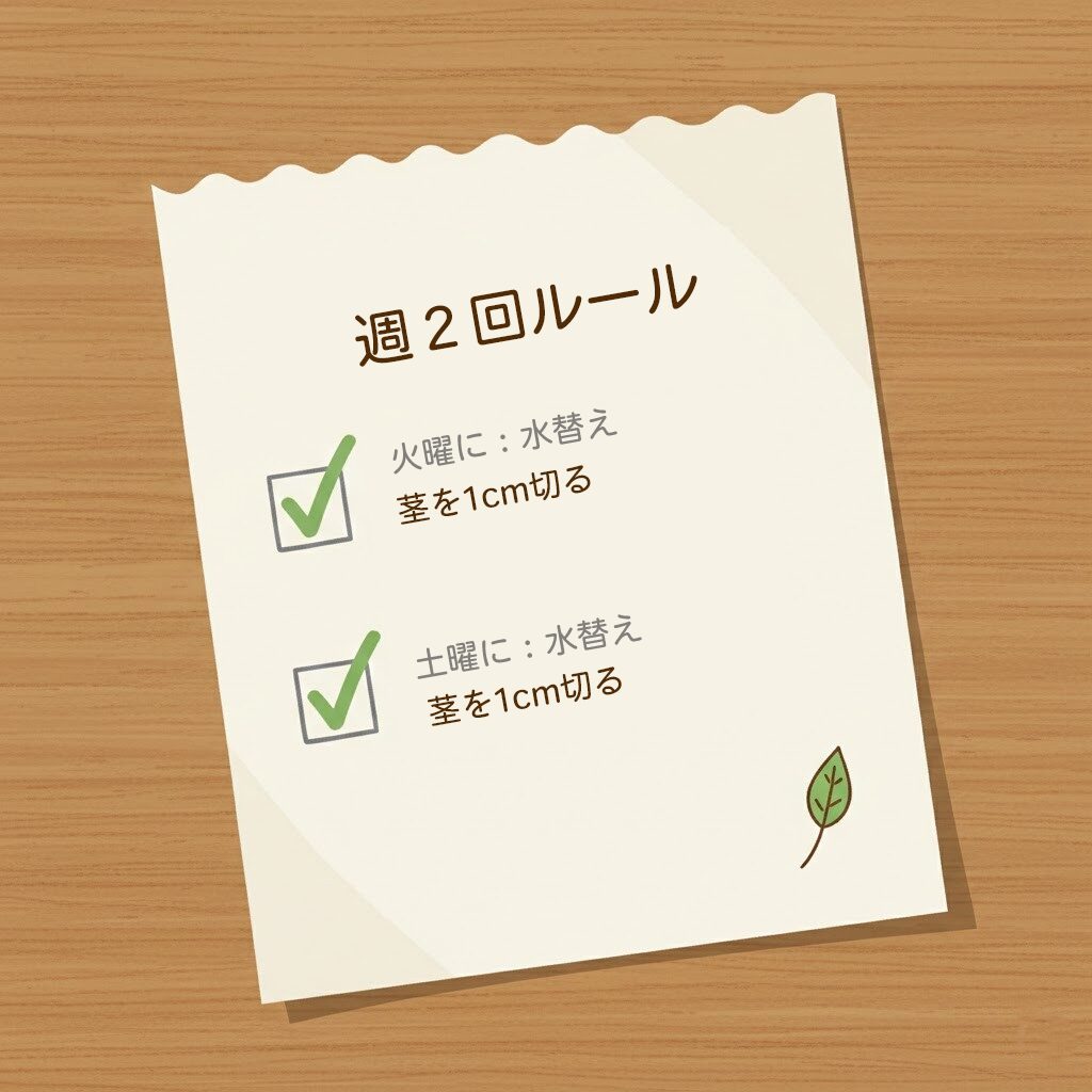 週2回ルールのメモ書き